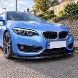 MMO Universal Front Bumper Lip Splitter Gloss Black PP Polyurethane Fit for 95% of Cars Sport Modification Without Logo