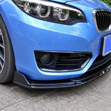 MMO Universal Front Bumper Lip Splitter Gloss Black PP Polyurethane Fit for 95% of Cars Sport Modification Without Logo