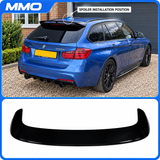 MMO Rear Roof Spoiler Wing Fit for BMW 3 Series F31 Touring Gloss Black ABS One Piece Sport Style Without Logo