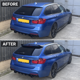 MMO Rear Roof Spoiler Wing Fit for BMW 3 Series F31 Touring Gloss Black ABS One Piece Sport Style Without Logo