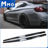 MMO MP Style Side Skirts For 2014-2020 BMW 4 Series M-Sport F32 F33 F36