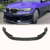 Front Lip For 2021-2023 BMW 5 Series G30 G31 Facelift M Sport Front Bumper Splitter Carbon Fibre Look