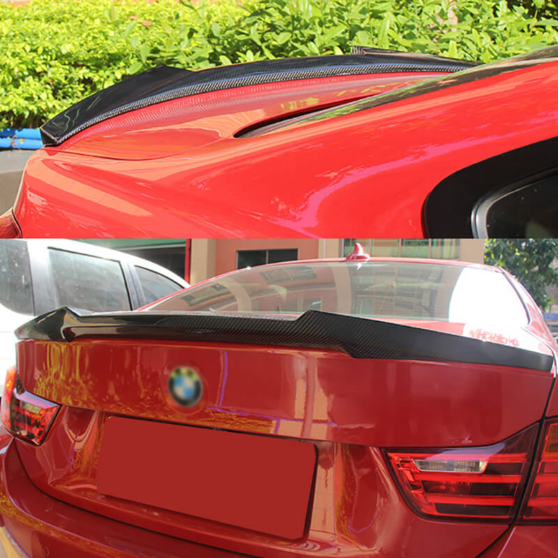 Rear Spoiler For 2014-2020 BMW 4 Series F32 M4 Coupe 2DR Rear Trunk Wing Carbon Fibre Look