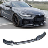 Front Lip For 2021-2025 BMW 4 Series Coupe G22 G23 M-Sport 1PC Front Bumper Lip Splitter Carbon Fibre Look