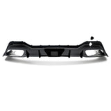 For 2018-2022 BMW 8-Series G16 Gran Coupe Four Doors M Sport Rear Diffuser with Brake Light Gloss Black