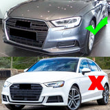 Front Lip for 2017-2019 Audi A3 Base Front Bumper Splitter
