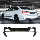 MMOMOTORSPORT Rear Diffuser For 2019-2022 BMW 3 Series G20 M Sport 330i M340i Rear Bumper Lip