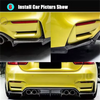 For 2015-2020 BMW F80 M3 F82 M4 F83 3PCs Rear Diffuser V Style Rear Bumper Lip Carbon Fibre Look