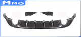 MMO TCR Style Rear Diffuser For VW Golf MK7.5 GTI GTD TSI TDI Gloss Black