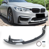 MMO For 2015-2020 BMW F80 M3 F83 F82 M4 Front Lip M Performance 4 Pieces ABS Painted Front Splitter