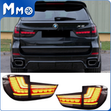 MMO Tail Lights For 2013-2018 Bmw X5 F15 Pair Gts Led Black Smoked Animation Tail Lights Lamp