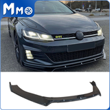 MMO Front Bumper Lip Splitter For VW Golf MK7 MK7.5 R GTD GTI TSI TDI 2013-2020