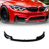 MMO For 2015-2020 BMW F80 M3 F83 F82 M4 Front Lip M Performance 4 Pieces ABS Painted Front Splitter