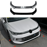 MMO For 2019+ VW Golf MK8 TDI TSI Front Splitter Spoiler Lip Gloss Black