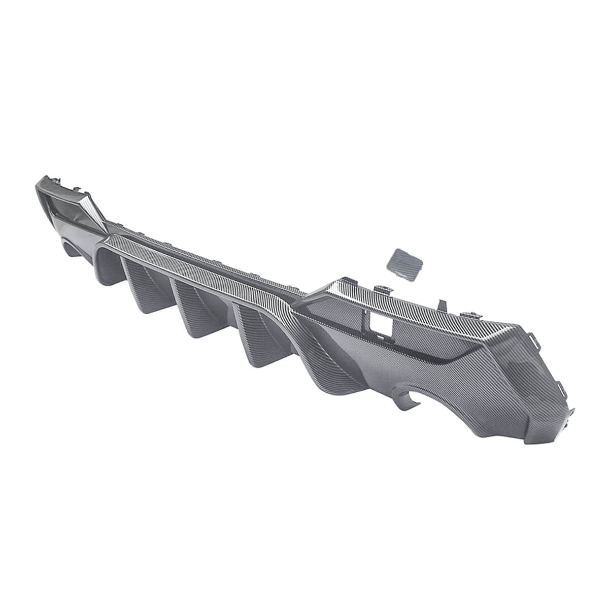 For 2020-2024 BMW 4 Series G22 G23 M-Sport Rear Diffuser ABS Carbon Fiber Look