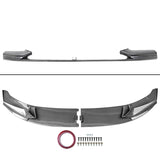 For 11-16 BMW 5 Series F10 M Sport Front Lip 2 Pieces Carbon Fiber Look Style