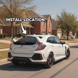 MMO For 2016-2021 Honda Civic Hatchback 5 Door Type R Style Rear Spoiler Trunk Wing