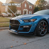 MMO For 2015-2021 Ford Mustang GT500 Style Front Bumper Corner Spoiler Winglet Splitters