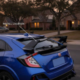 MMO For 2016-2021 Honda Civic Hatchback 5 Door Type R Style Rear Spoiler Trunk Wing
