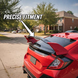 MMO For 2016-2021 Honda Civic Hatchback 5 Door Type R Style Rear Spoiler Trunk Wing