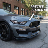 MMO For 2015-2021 Ford Mustang GT500 Style Front Bumper Corner Spoiler Winglet Splitters