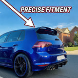 MMO Rear Roof Spoiler Wing Fit for VW Golf R GTD GTE GTI MK7 MK7.5 2013-2020 Painted White One Piece Oettinger Style Sport Without Logo