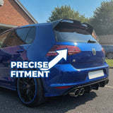MMO Rear Roof Spoiler Wing Fit for VW Golf R GTD GTE GTI MK7 MK7.5 2013-2020 Painted White One Piece Oettinger Style Sport Without Logo