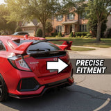MMO For 2016-2021 Honda Civic Hatchback 5 Door Type R Style Rear Spoiler Trunk Wing