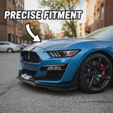 MMO For 2015-2021 Ford Mustang GT500 Style Front Bumper Corner Spoiler Winglet Splitters