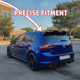 MMO Rear Roof Spoiler Wing Fit for VW Golf R GTD GTE GTI MK7 MK7.5 2013-2020 Painted White One Piece Oettinger Style Sport Without Logo