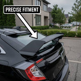 MMO For 2016-2021 Honda Civic Hatchback 5 Door Type R Style Rear Spoiler Trunk Wing
