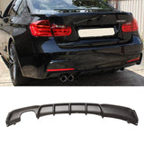 Rear Diffuser For 2012-2019 BMW F30 F31 M Sport Bumper 320i 328i Matte Black