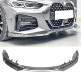 For 2021 -2025 BMW 4 Series G22 G23 425i 430i M Sport Front Bumper Lip Splitter Carbon Fibre Look