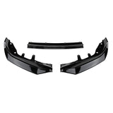 For 2021 -2025 BMW 4 Series G22 G23 425i 430i M Sport Front Bumper Lip Splitter Gloss Black