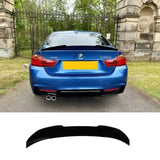 For BMW 4 Series F32 Coupe 2 Door PSM Style Rear Spoiler Gloss Black