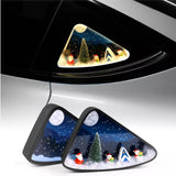 For Tesla Model Y Car Triangle Window Light Decoration