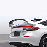 For 2022-2025 11th Honda Civic Hatchback Rear Spoiler Trunk Wing White Black