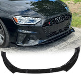 Front Lip For 2020-2024 Audi A4 S4 Lower Bumper Splitter