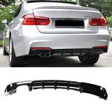 Rear Diffuser For 2012-2019 BMW F30 F31 M Sport Bumper 320i 328i Gloss Black