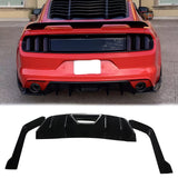 Rear Diffuser For 2015 2016 2017 Ford Mustang HN Style Rear Bumper Lip Gloss Black