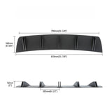 MMO Rear Diffuser For Audi A3 A4 A5 S4 S3 10 Fins Bumper Splitter Spoiler Black Set