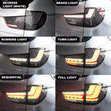MMO Tail Lights For 2013-2018 Bmw X5 F15 Pair Gts Led Black Smoked Animation Tail Lights Lamp