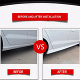 Side Skirts For 2013-2019 Audi A3 Sedan 4 Door Bottom Side Extension Lips