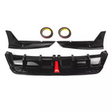 Camry SE XSE rear bumper diffuser with LED lights and corner extension