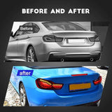 MMO Rear Lamps For 14-20 BMW 4 Series F32 F36 F82 F83 Red OLED GTC CS Style Tail Lights