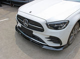 MMO B Style Front Lip For Benz E-Class 2021-2023 W213 C238 A238 E350 E450 AMG E53