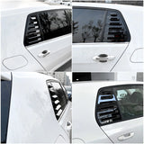 MMO For 2x Glossy Shutter Window Louver Vent Cover Trim For VW GOLF MK7 7.5 GTI R GTD