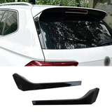 MMO Window Spoiler Wing Cover For 17-23 VW Tiguan MK2 R Line Pair Rear Window Side Wing Spoiler Glossy Black