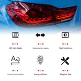 MMO Rear Lamps For 14-20 BMW 4 Series F32 F36 F82 F83 Red OLED GTC CS Style Tail Lights
