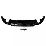 Rear Diffuser for VW Golf MK7 MK7.5 Gloss Black with LED Lights